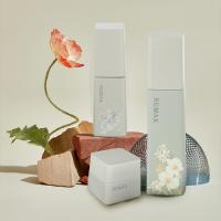 Emballage cosmétique en verre de luxe Bouteille de soins de la peau Ensemble Matte Vert 30ml 100ml 125ml 50g