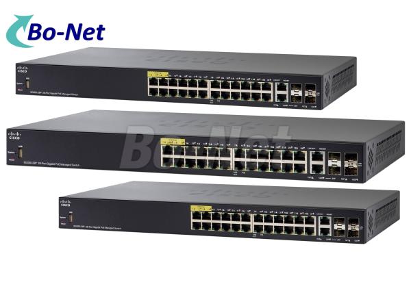 Original CISCO 28 Port Gigabit POE Managed Switch 350 Series SG350-28P-K9-CN