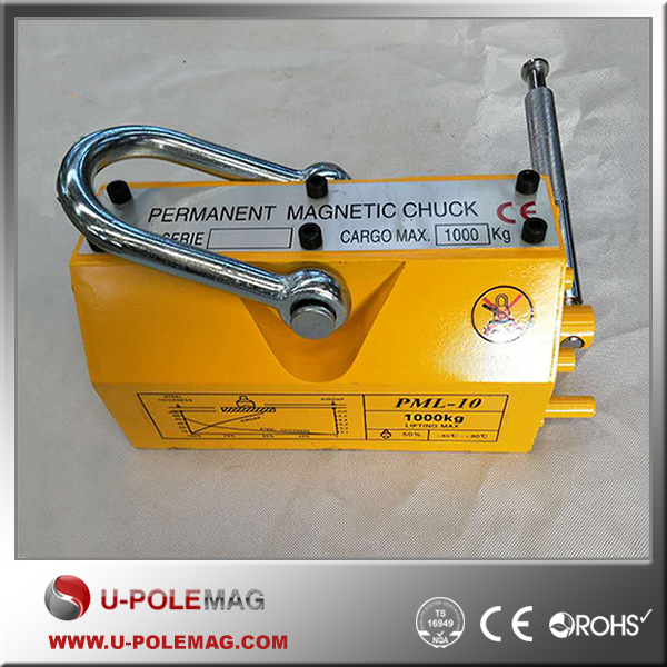 1000kg Rated Lifting Strength Permanent Magnetic Lifter with 3.5 Times Safety Rate