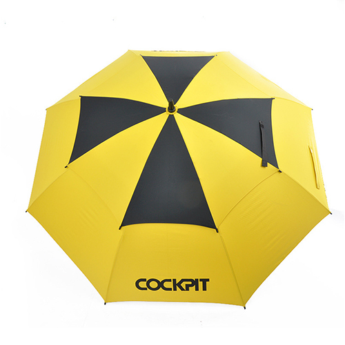 Dual Frame Windproof Double Canopy Golf Umbrella Double Layer Sun Protective Umbrellas