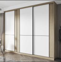 Garde-robe avec la porte coulissante pour des meubles de Design de modèle des cabinets 3D