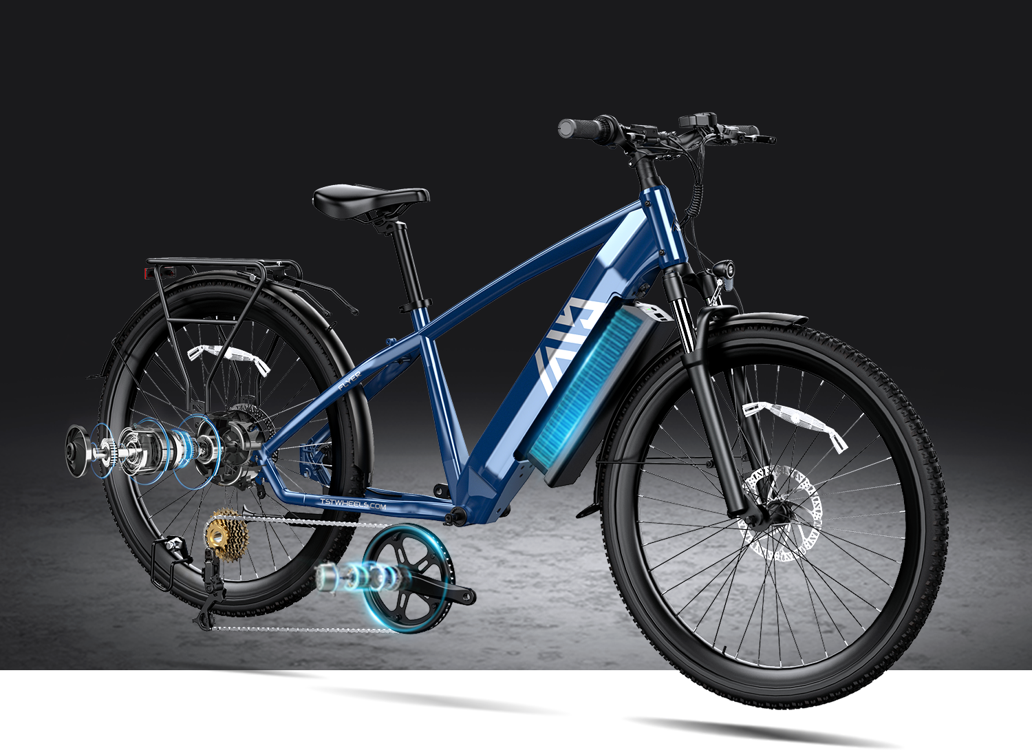 M712 Men's 48V 27.5-Inch Electric City E-Bike 750 Watt Motor Power Factory Direct 48V Sensor 7 Speed Electronic Road Bike 80 km