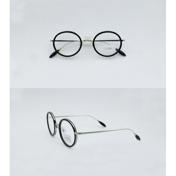 UltraLight titanium acetate Retro round Fashion Eyeglass frame for Men Women