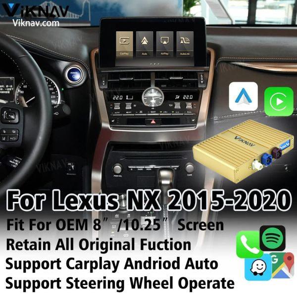 Wireless Car Multimedia Linux Carplay Interface Box For Lexus NX 2015-2020