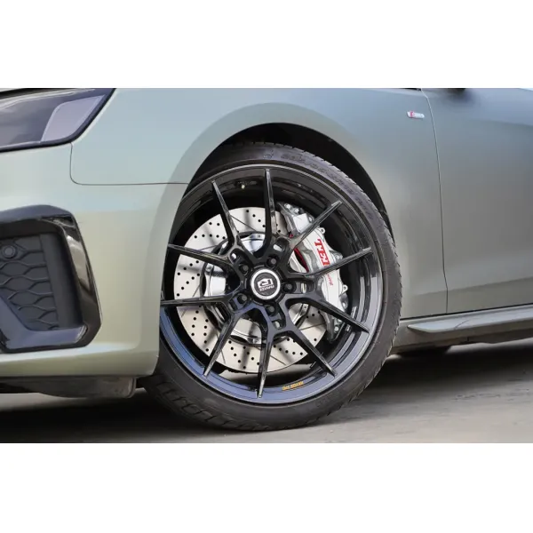 Kit de travagem frontal grande 6 Calibre de pistão com rotor 378x32mm BBK sistema de travagem automático para Audi A4b9 19 polegadas carro borda