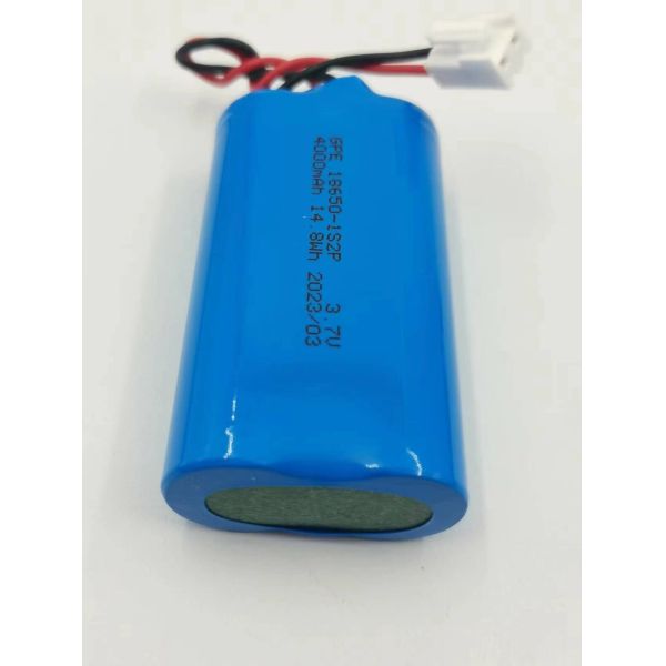 3.7V 4000mAh 18650 Lithium Ion Battery Pack with Long Cycle Life for Emergency Lights and Power Tools