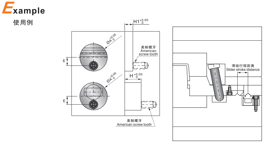 Небольшое стопорное устройство D. SLK8A Сползать запасных частей прессформы допуска SKH51