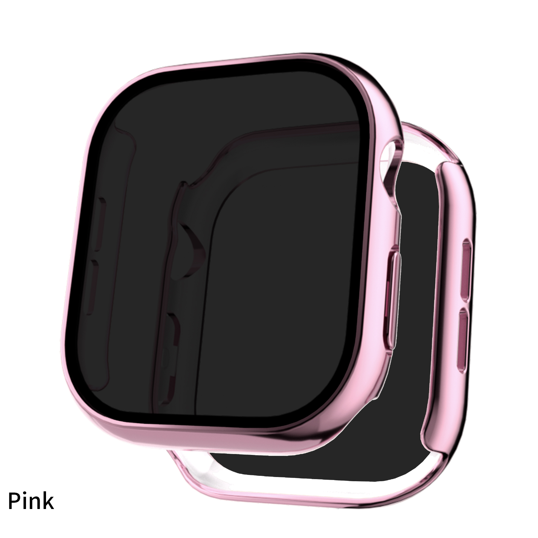 Eraysun Electroplating Anti-peeping Shell Film Integrated for Apple Watch Series10 42mm 46mm Protector Watch Case