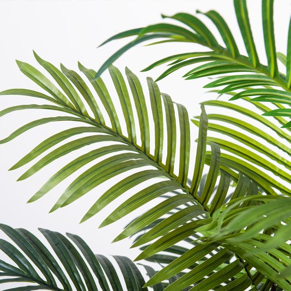 Artificial Palm Tree 6FT, Fake Tree with Realistic Fiber Trunks , Faux Tropical Areca Floor Plant in Pot, Artificial Silk Plant for Home Decor Office Decor Indoor