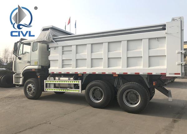 20CBM 6x4 10tires HOWO Heavy Duty Dump Truck 371 Hp Engine With WABCO System / Strengthen Bumper