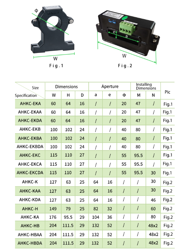 Acrel Split Core Hall Effect Current Sensor AHKC-EKA