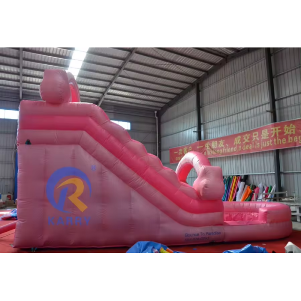Popular Pink Inflatable Water Slide Commercial Adult Slide for Outdoor Amusement