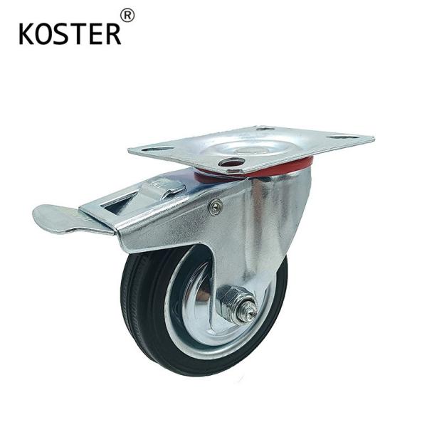 Personalização 3 polegadas 4 polegadas 5 polegadas Negro de borracha indústria de móveis Trolley Barrow Castor