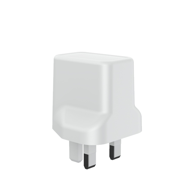 Fireproof PC ErP 5V1A 3 Pin UK Mains Charger With Single USB