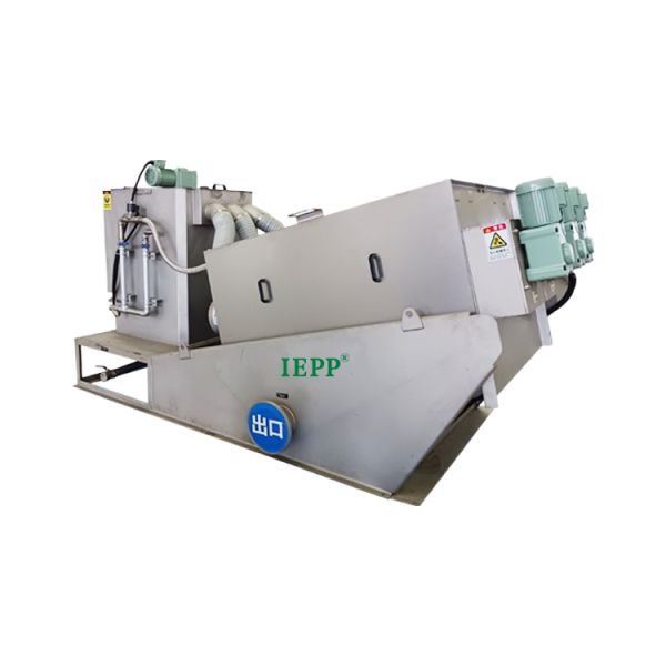 IEPP China Factory Manufacturer Supplier Automatic Mud Dewatering Machine Multi Disc Screw Press Sludge Dehydrator for WWTP STP