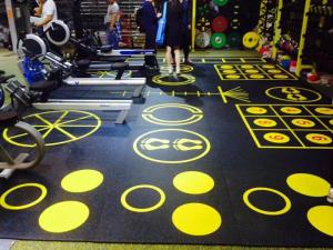 Anti Skid Home Gym Floor Tiles Rubber Multipurpose Impact Absorbing