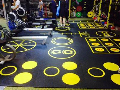 Anti Skid Home Gym Floor Tiles Rubber Multipurpose Impact Absorbing