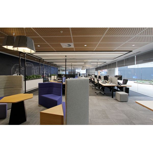 Commercial Office Perforated Acoustic Panel Wooden Wall Soundproof Board 16/16/6mm
