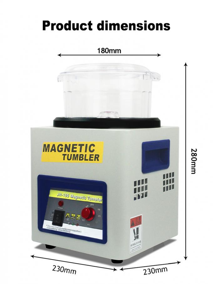 Compact Portable Magnetic Polishing Machine for Jewelry Deburring and Finishing