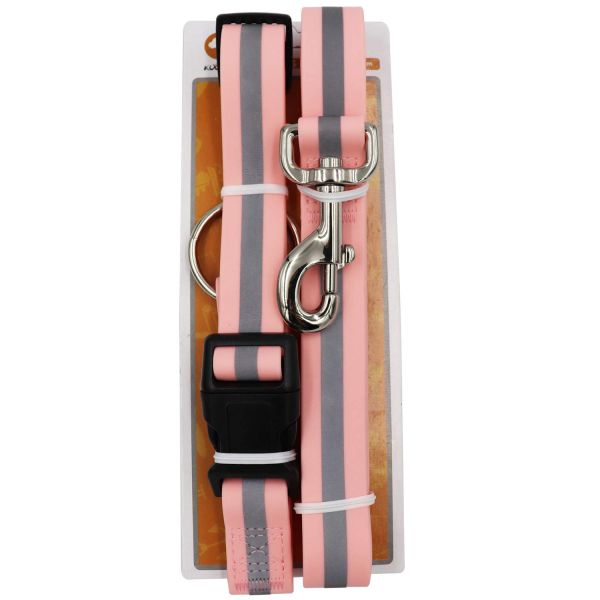 Comfortable Waterproof Unique Dog Collars And Leashes Reflective With Extra Loop