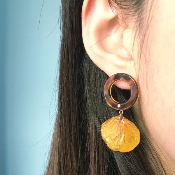 Korea Style Women Elegant Crystal Rhinestone Ear Stud Dry Ginkgo Leaves Cheap Silver Earring