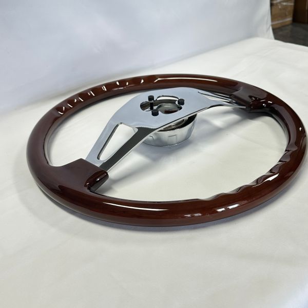 18 Inch Aftermarket Walnut Wood Steering Wheels For Classic Trucks