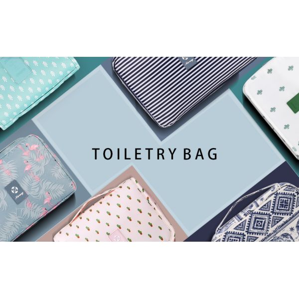 Travel Makeup Cosmetic Skincare Organizer, Toiletry Bag, Foldable Duffel Bag, Multiple Storage Compartments