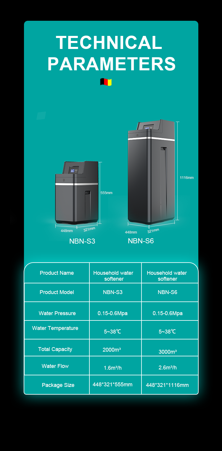 Whole House Luxury Residential Automatic Filter Valve Water Softener for Home