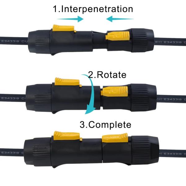 LED Power Connector Cable - DC Power Jack to 2-Pin Wire for 12V/24V LED Strip Light, CCTV, Adapter, Lighting System