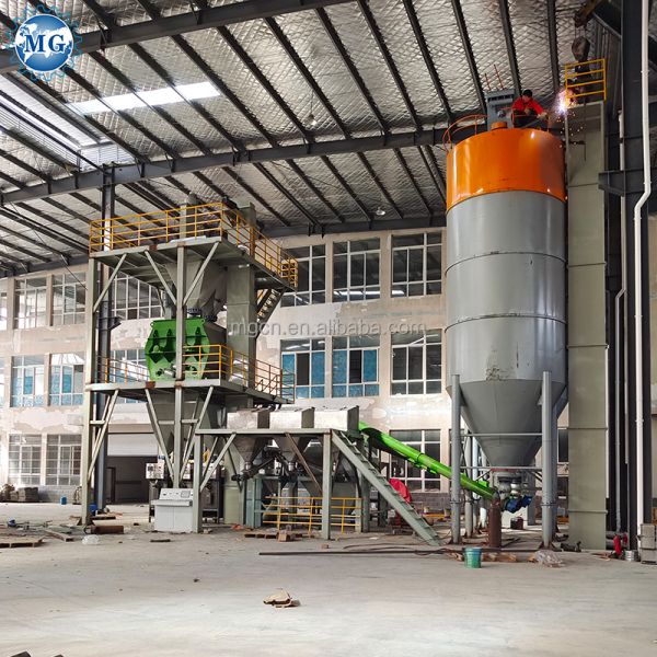 Tile Adhesive Dry Mortar Plant Powder Mixer 440V 12m