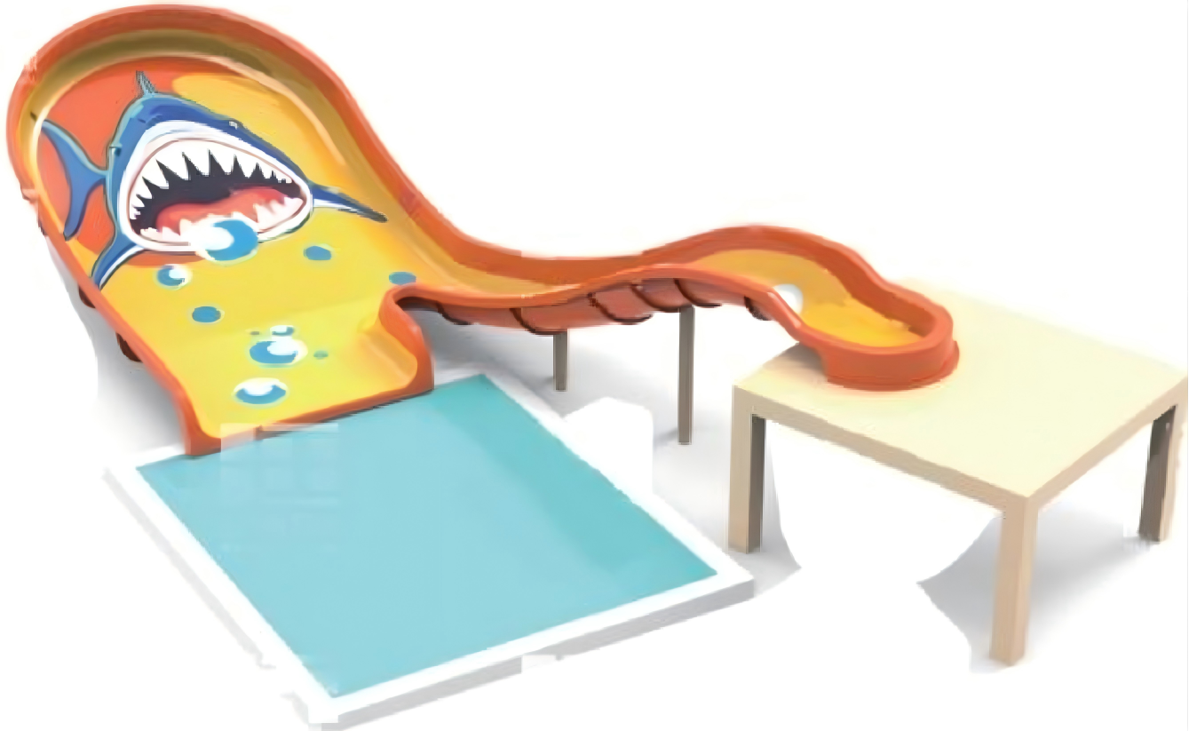 Sky Spin Stainless Steel Water Slide Impact Resistant In Aqua Park