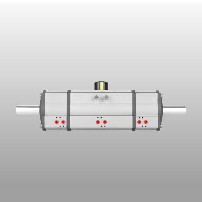 Three Position Pneumatic Rotary Valve Actuator Rack And Pinion Type With Aluminum Body