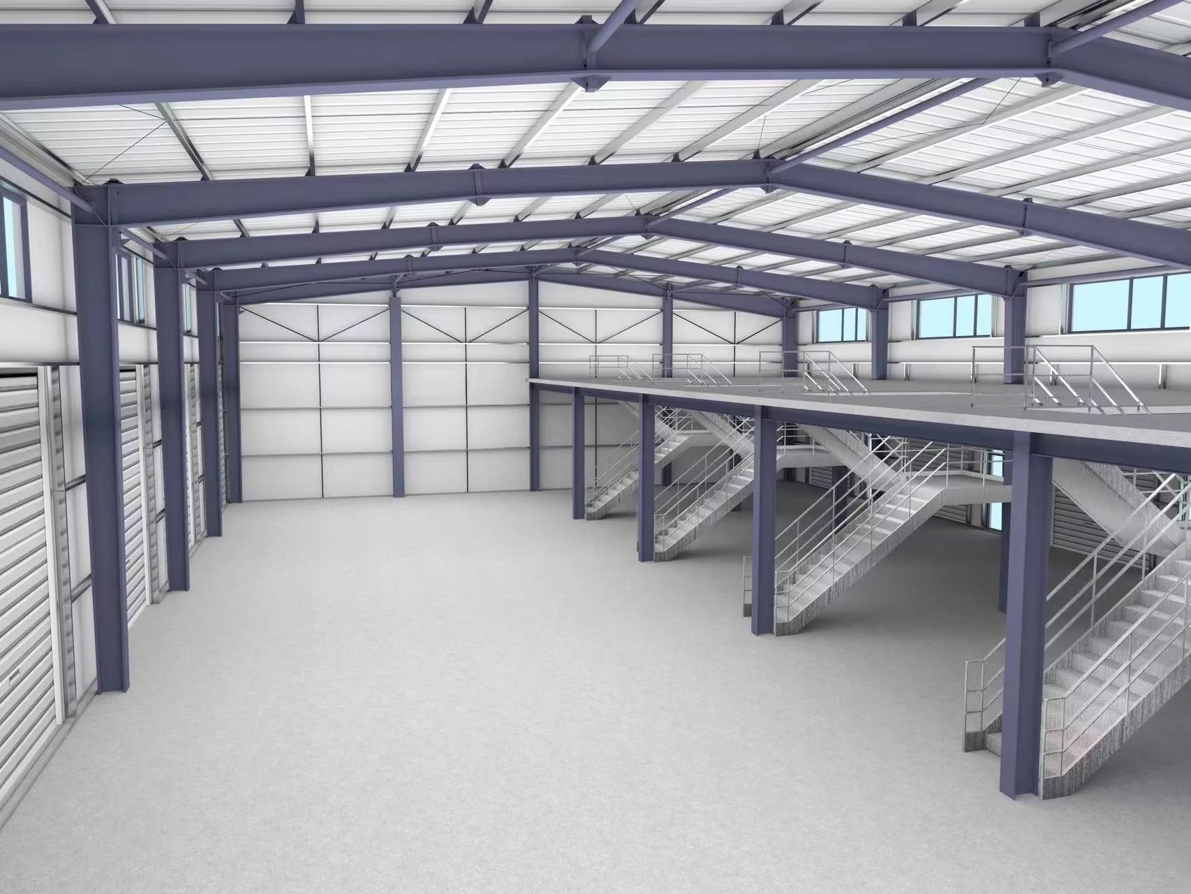 High Quality Low-Cost Large Span Metal Prefab Aircraft Hangars