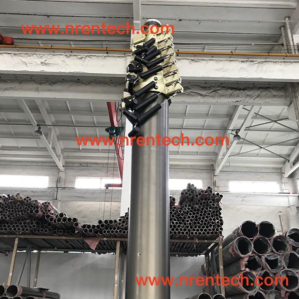 lockable pneumatic telescopic mast/ antenna mast/ telescoping masts/ 3m to 30m height/ 400kg payloads
