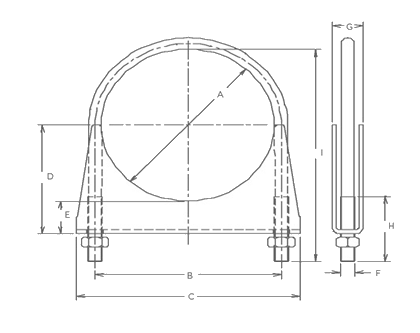 2-1/2» стандартная нержавеющая сталь струбцины вытыхания болта обязанности u 304 материала