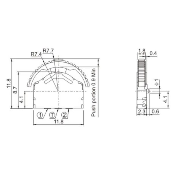 5 большой палец руки рычага перемещения DC 12V 50mA 0.7mm переключателя Pin Multi дирекционный