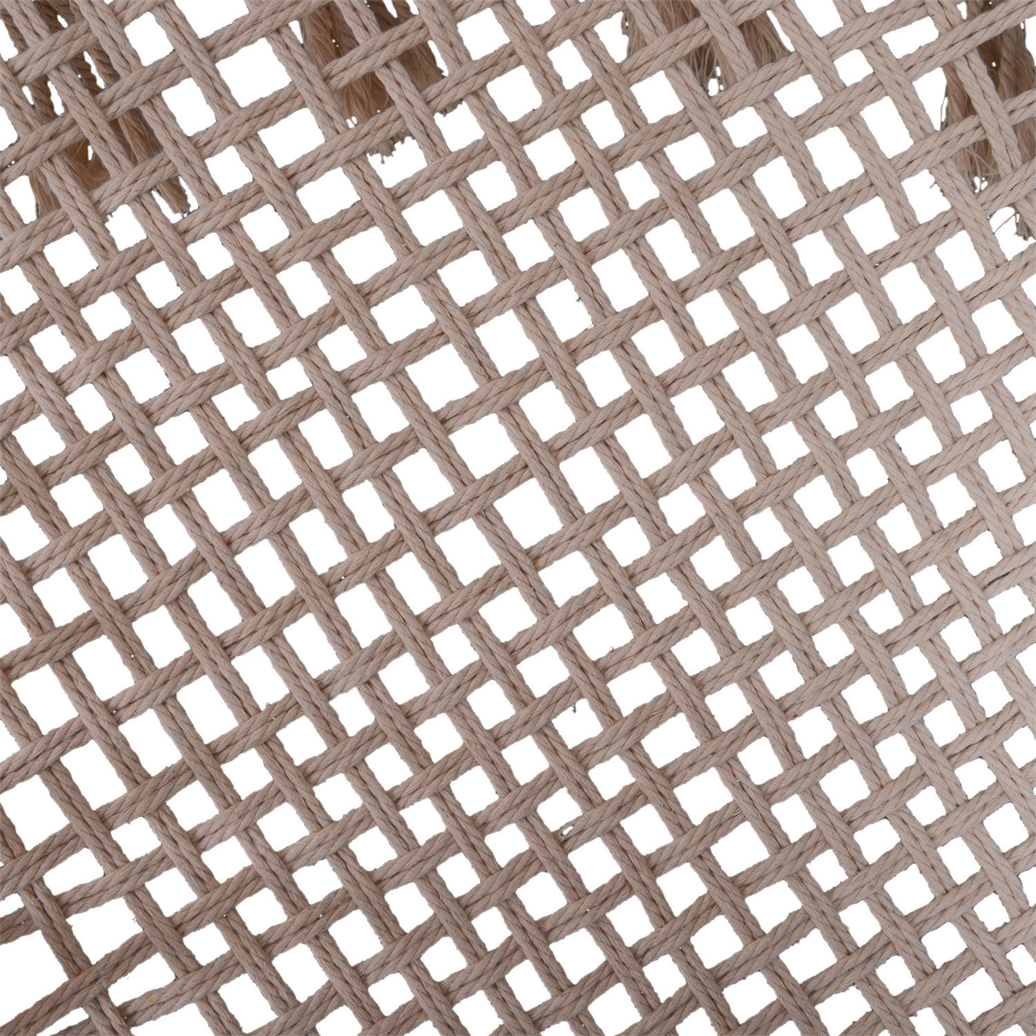 AJUNION Macrame Hammock Hanging Swing Chair Metal Frame Cotton Rope Mail Packing Y