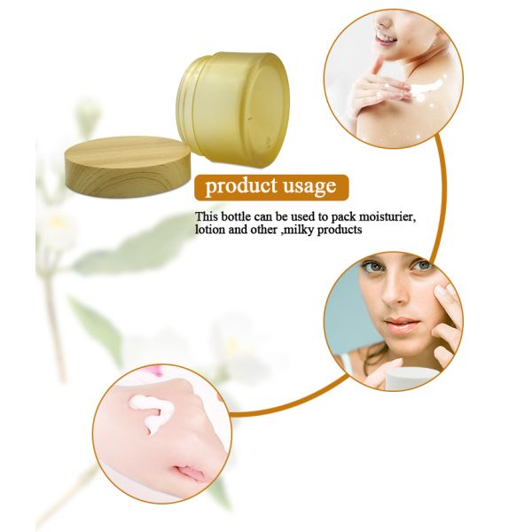 50g Pet ODM Cosmetic Cream Jar With Texture Cap