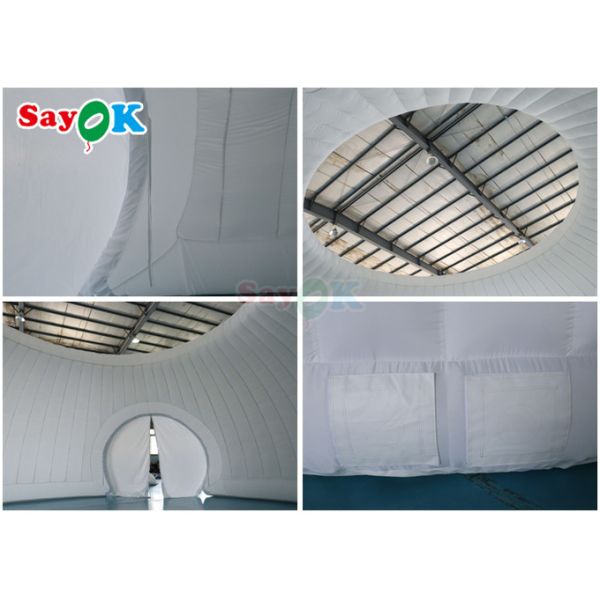 Реклама Надувная палатка Панорама Купол Надувная белая свадебная палатка Надувная