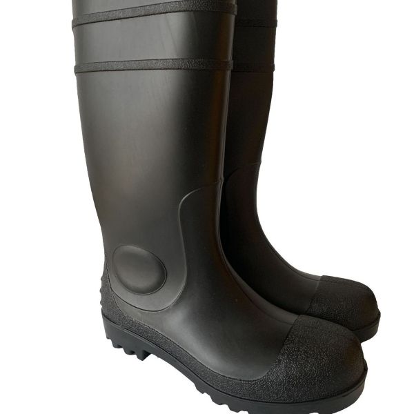 PVC Safety Steel Toe Rain Boots Oil Industry for Work