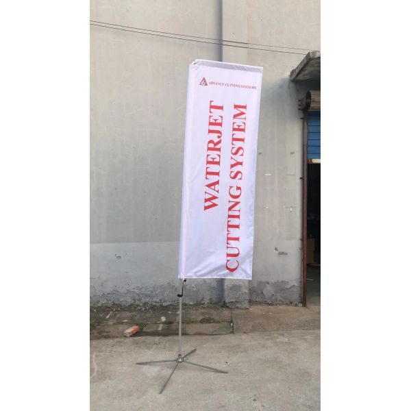 Реклама Красота & Барбер Бесветренный Флаг Пёра Банкет Флаги с водяным мешком Крестная база Колючая база