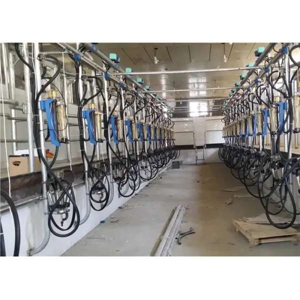 Milk Flow Meter Herring Bone Milking Parlor System CE ISO SGS FDA Certified Mobile Milking Machine
