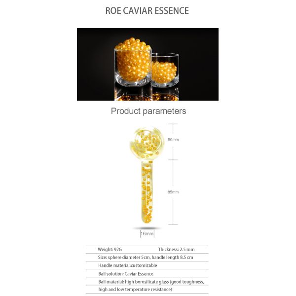Experience the Refreshing Sensation of Cooling Globes and Roe Caviar Essence for Facial Massage