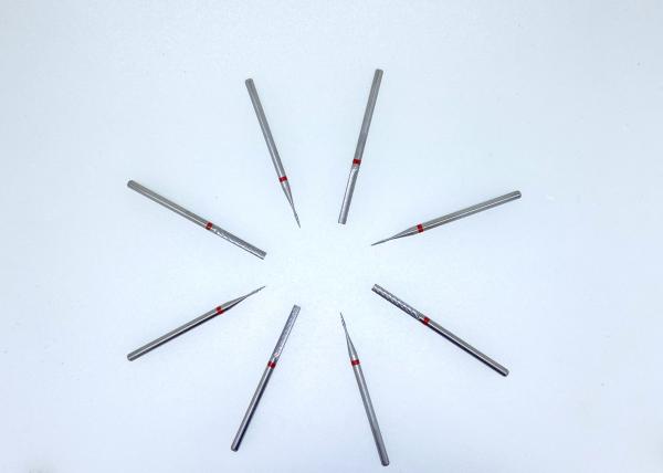 Fine Dental Diamond Burs Tungsten Carbide Plain Cut For Model Casting