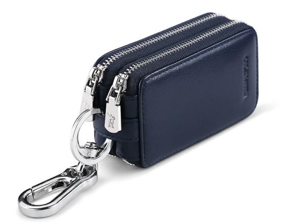 Leather multi-function key chain trend car bag male small key storage bags
