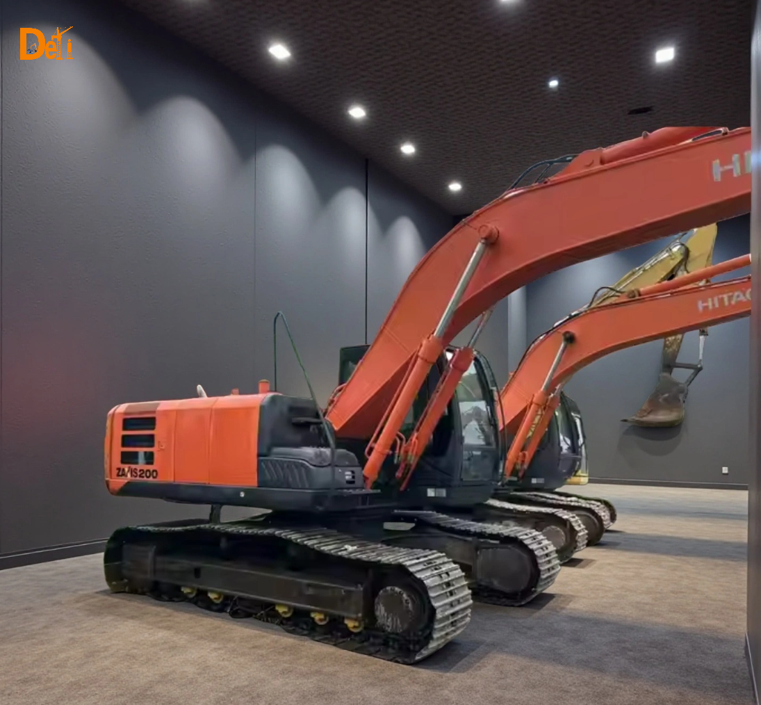 Hitachi Zx200-5G d'occasion, pelle de 20 tonnes, ancienne excavatrice pour fondations