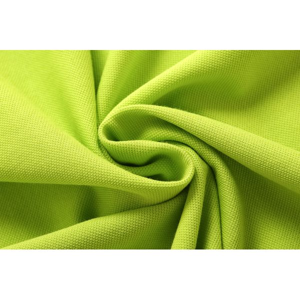 Plain Dyed Mens Polo Shirt Customized Fabric Green Breathable T Shirt