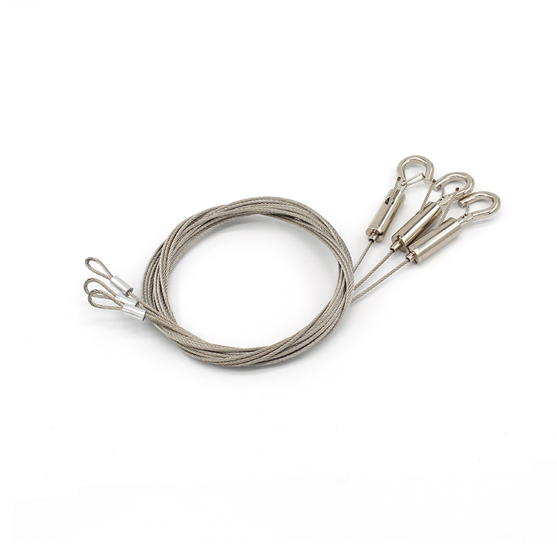 Factory Price Adjustable Cable Lock Steel Rope Hook Cable Gripper Lighting Suspension Kit Wire Hanging System