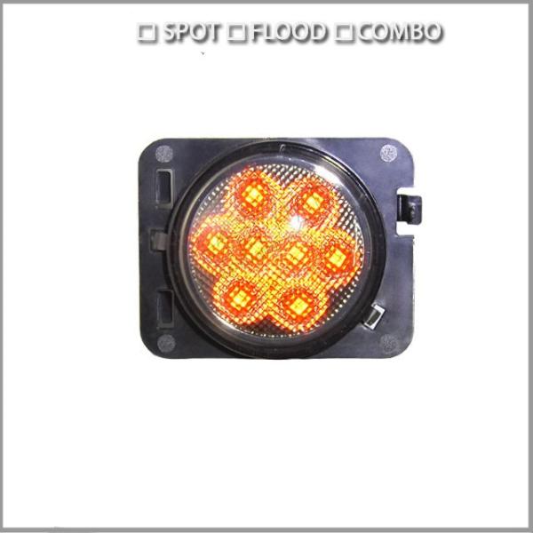 Diecast Aluminum Housing IP67 Waterproof Amber Turn Signal LED Tail Lights For Jeep Wrangler JK