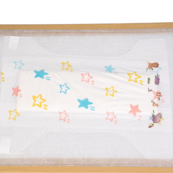 USA Fluff Pulp Newborn Baby Diapers Absorbency Magic Tape Blue ADL